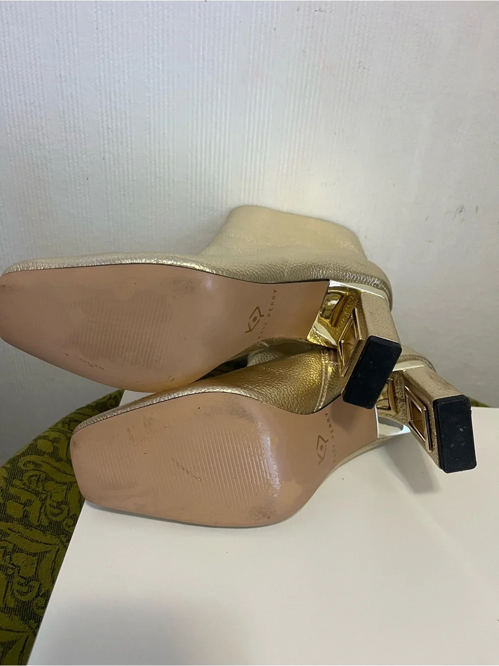 Katy Perry Collections Metallic Gold Ankle Booties